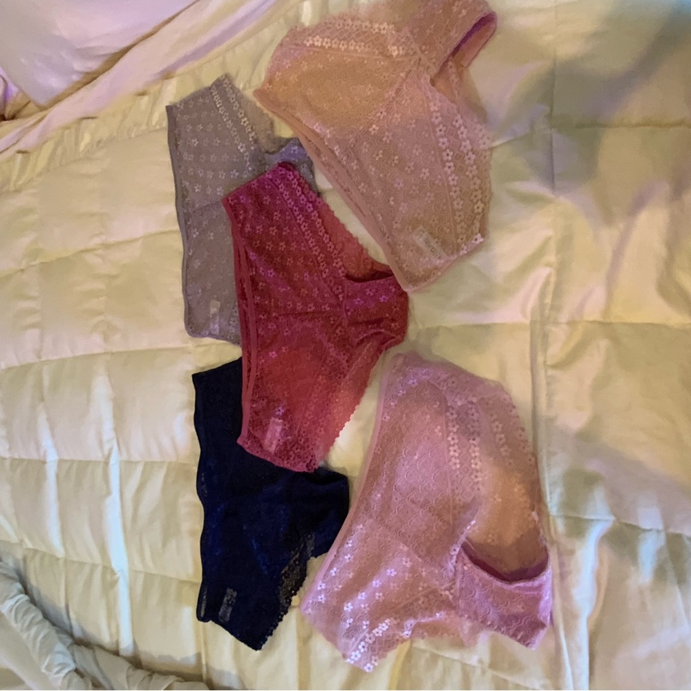 Kensie Brand New Five Lace Hipster Panties Various Colors Size Large - Picture 2 of 7